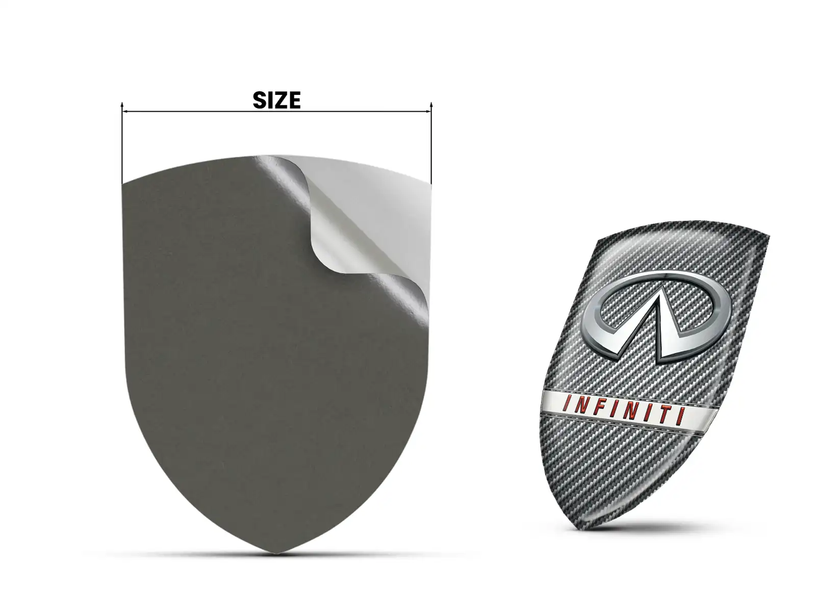 Infiniti Aufkleber auf Harz Top Design Custom Dome Labels